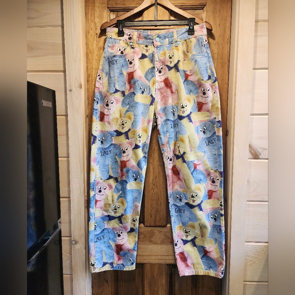 Lazy Oaf Teddy Bear Boot Cut Jeans